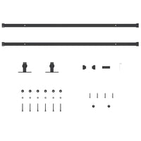 Kit Anta Scorrevole Armadio in Acciaio al Carbonio 113 cm 4009677