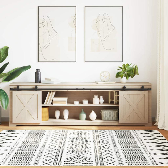 Kit Anta Scorrevole Armadio in Acciaio al Carbonio 113 cm 4009678