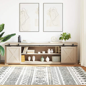 vidaXL Kit Anta Scorrevole Armadio in Acciaio al Carbonio 113 cm