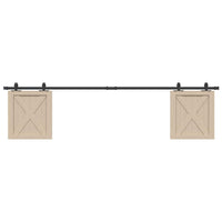 Kit Anta Scorrevole Armadio in Acciaio al Carbonio 113 cm 4009678