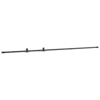 vidaXL Kit Anta Scorrevole Armadio in Acciaio al Carbonio 244 cm