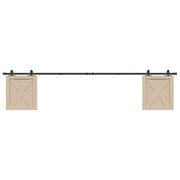 Kit Anta Scorrevole Armadio in Acciaio al Carbonio 244 cm 4009680