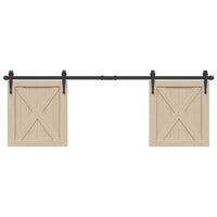 Kit Anta Scorrevole per Armadio 152 cm in Acciaio al Carbonio