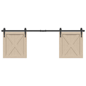 Kit Anta Scorrevole per Armadio 152 cm in Acciaio al Carbonio