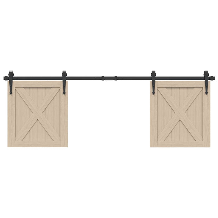 Kit Anta Scorrevole per Armadio 152 cm in Acciaio al Carbonio