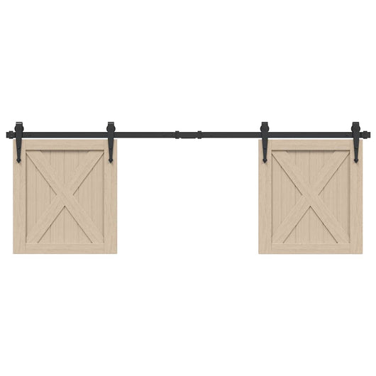 Kit Anta Scorrevole per Armadio 152 cm in Acciaio al Carbonio 4009683