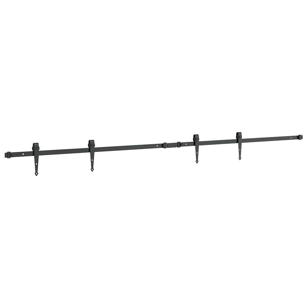 vidaXL Kit Anta Scorrevole per Armadio 200 cm in Acciaio al Carbonio