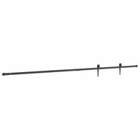 vidaXL Kit Anta Scorrevole Armadio in Acciaio al Carbonio 113 cm