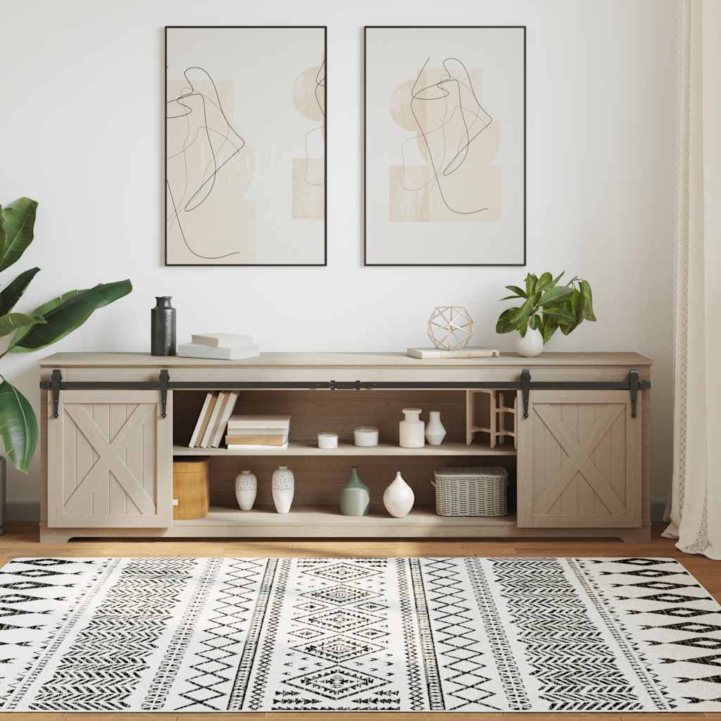 vidaXL Kit Anta Scorrevole Armadio in Acciaio al Carbonio 113 cm