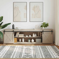 vidaXL Kit Anta Scorrevole Armadio in Acciaio al Carbonio 113 cm