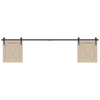 Kit Anta Scorrevole Armadio in Acciaio al Carbonio 113 cm 4009687