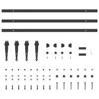 Kit Anta Scorrevole Armadio in Acciaio al Carbonio 244 cm 4009689
