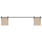 Kit Anta Scorrevole Armadio in Acciaio al Carbonio 244 cm 4009689