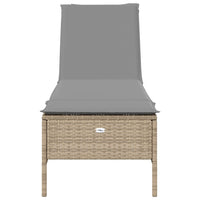 Set Lettini Prendisole con Cuscini 3pz Marrone in Polyrattan