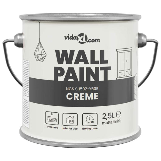 vidaXL Pittura murale Crema 16.5 x 16.5 x 15.9 cm