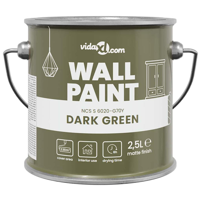 Pittura murale Verde scuro 16.5 x 16.5 x 15.9 cm 4008519