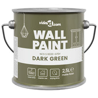 vidaXL Pittura murale Verde scuro 16.5 x 16.5 x 15.9 cm