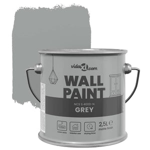 vidaXL Pittura murale Grigio 16.5 x 16.5 x 15.9 cm