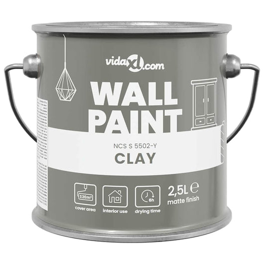 vidaXL Pittura murale Argilla 16.5 x 16.5 x 15.9 cm