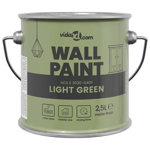 vidaXL Pittura murale Verde chiaro 16.5 x 16.5 x 15.9 cm