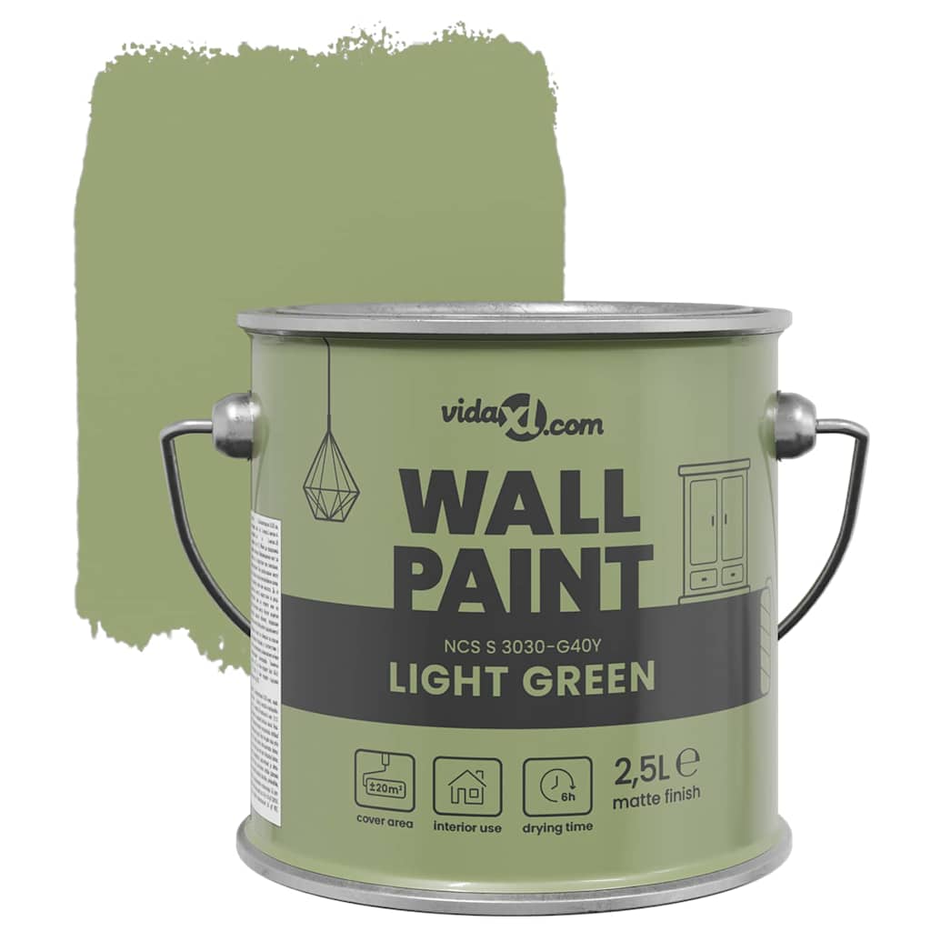Pittura murale Verde chiaro 16.5 x 16.5 x 15.9 cm 4008523