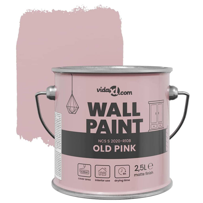 vidaXL Pittura murale rosa antico 16.5 x 16.5 x 15.9 cm