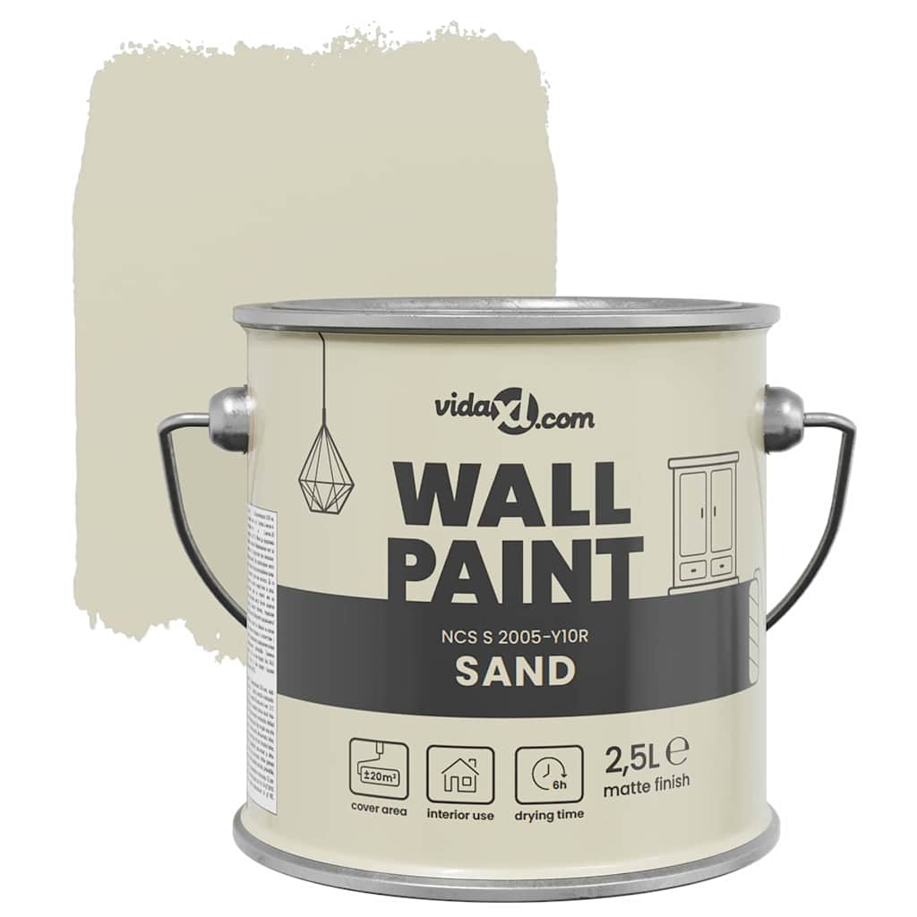 vidaXL Pittura murale Sabbia 16.5 x 16.5 x 15.9 cm