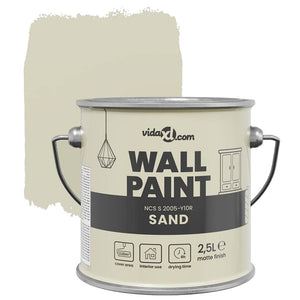 vidaXL Pittura murale Sabbia 16.5 x 16.5 x 15.9 cm