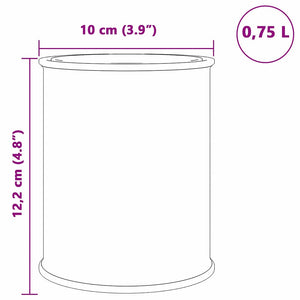 Vernice per mobili Grigio Carbonio 10 x 10 x 12.2 cm 4008533