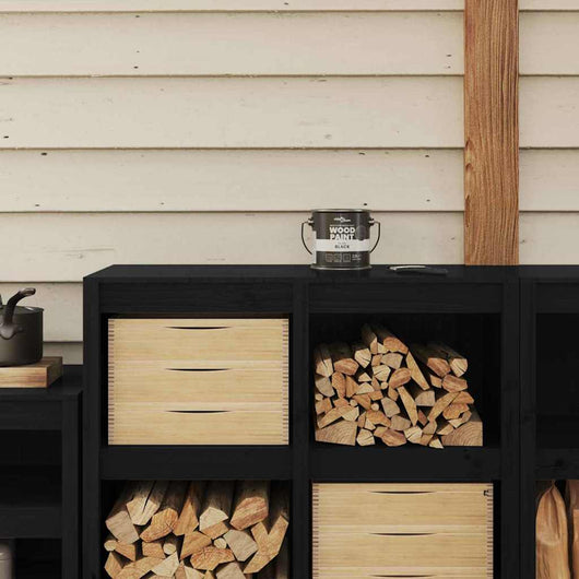 vidaXL Vernice per legno Nero 16.5 x 16.5 x 15.9 cm