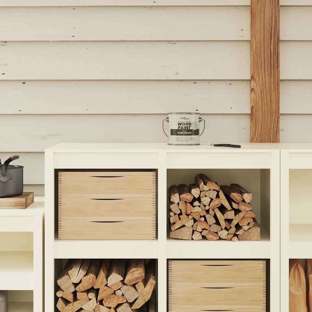 vidaXL Vernice per legno Bianco 16.5 x 16.5 x 15.9 cm