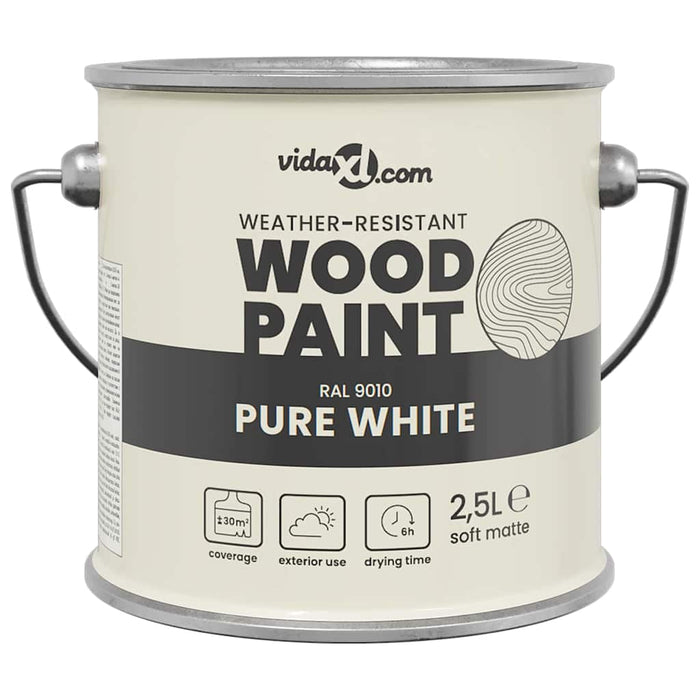 Vernice per legno Bianco 16.5 x 16.5 x 15.9 cm 4008537