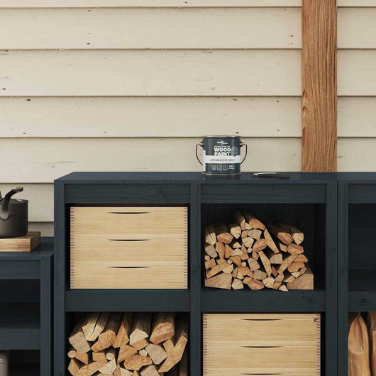 vidaXL Vernice per legno Grigio Ferro 16.5 x 16.5 x 15.9 cm