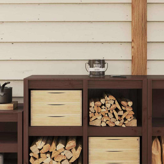 vidaXL Vernice per legno Marrone 16.5 x 16.5 x 15.9 cm