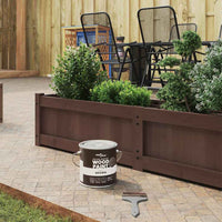 vidaXL Vernice per legno Marrone 16.5 x 16.5 x 15.9 cm