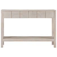 vidaXL Tavolo Consolle Bianco 110x35x75cm Legno Massello di Mango