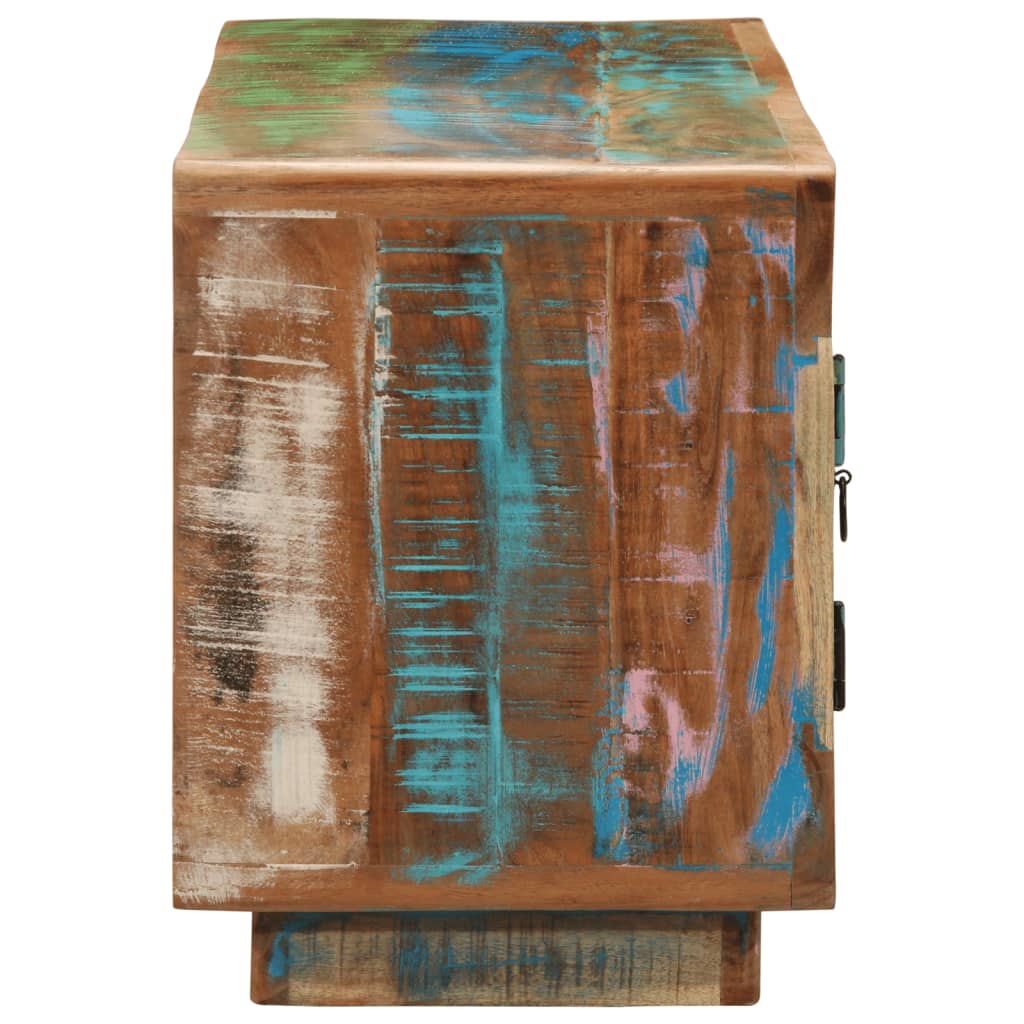 Mobile Porta TV-Mobile per TV-Credenza TV 110x30x40 cm in Legno Massello di Recupero