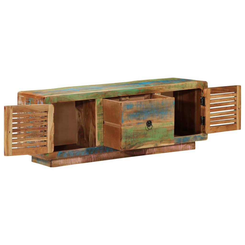 Mobile Porta TV-Mobile per TV-Credenza TV 110x30x40 cm in Legno Massello di Recupero