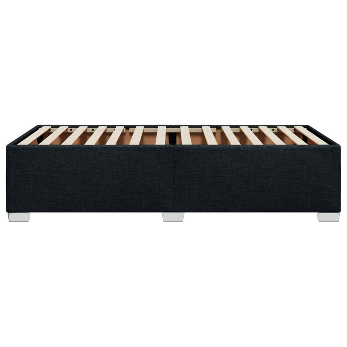 Giroletto senza Materasso-Struttura Letto Nero 80x200 cm Tessuto 401493