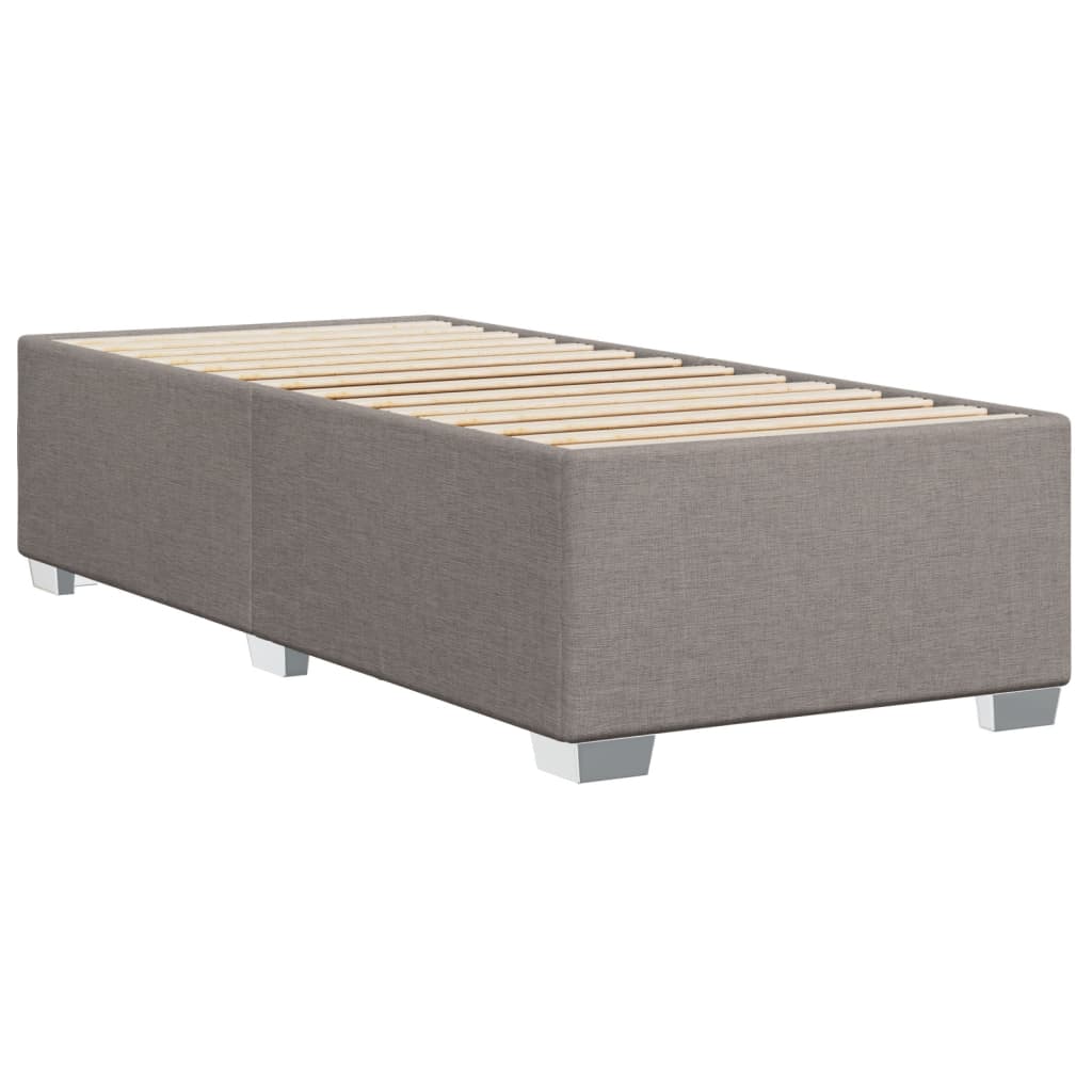 Giroletto senza Materasso-Struttura Letto Tortora 90x190 cm Tessuto 450012