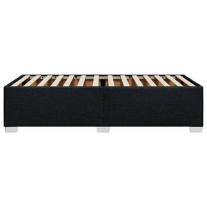 Giroletto senza Materasso-Struttura Letto Nero 90x200 cm in Tessuto 486922