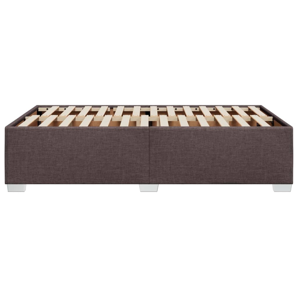 Giroletto senza Materasso-Struttura Letto Marrone Scuro 80x200 cm in Tessuto 822518
