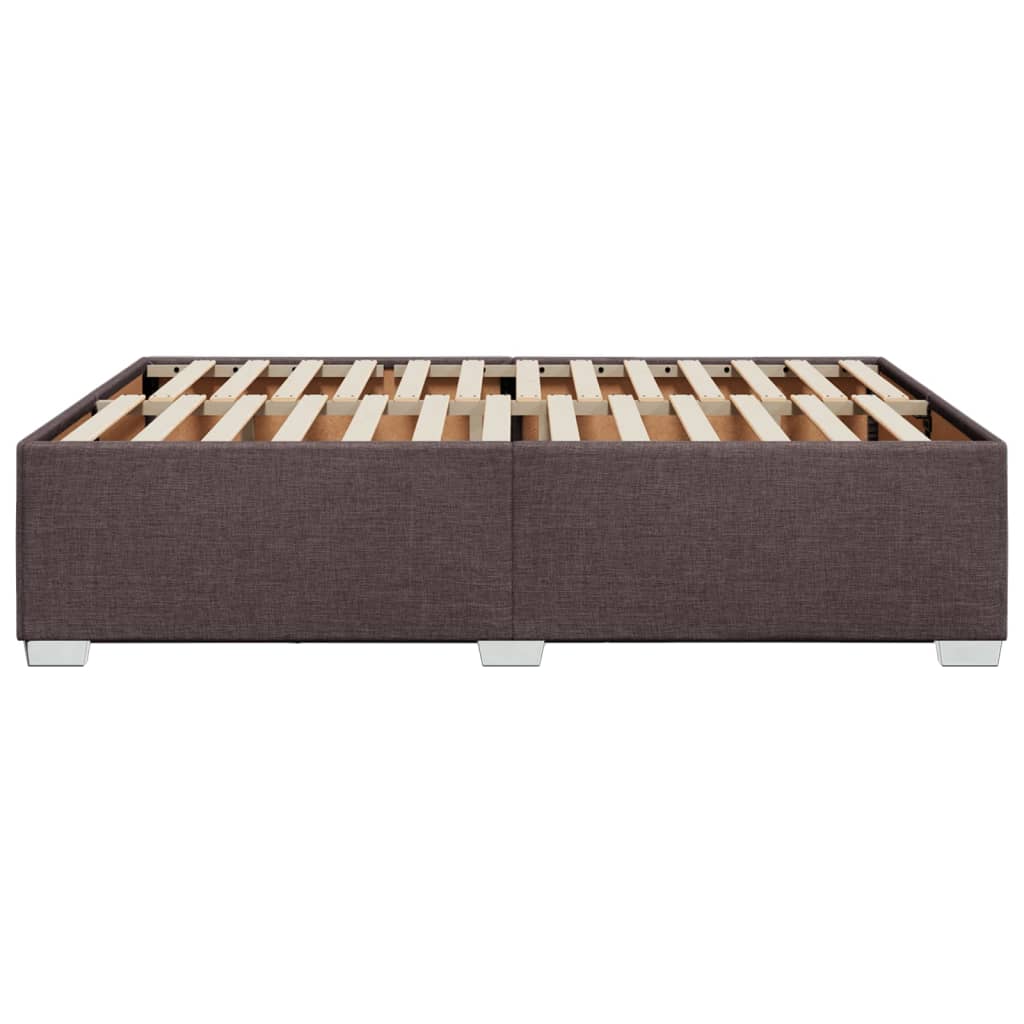 Giroletto senza Materasso-Struttura Letto Marrone Scuro 140x190 cm Tessuto 637271