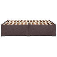 Giroletto senza Materasso-Struttura Letto Marrone Scuro 140x190 cm Tessuto 637271