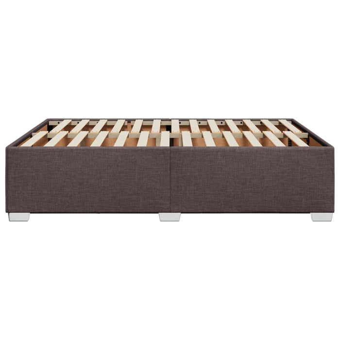 Giroletto senza Materasso-Struttura Letto Marrone Scuro 140x190 cm Tessuto 637271