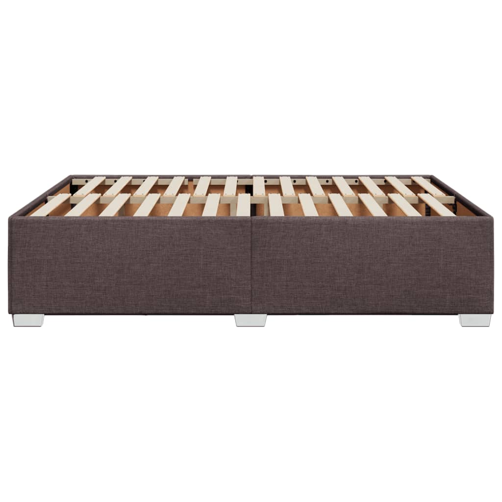 Giroletto senza Materasso-Struttura Letto Marrone Scuro 160x200 cm Tessuto 820037