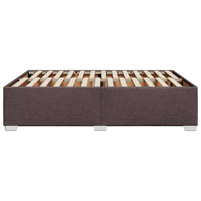 Giroletto senza Materasso-Struttura Letto Marrone Scuro 160x200 cm Tessuto 820037