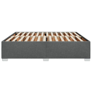 Giroletto senza Materasso Grigio Scuro 200x200 cm Tessuto 3284500