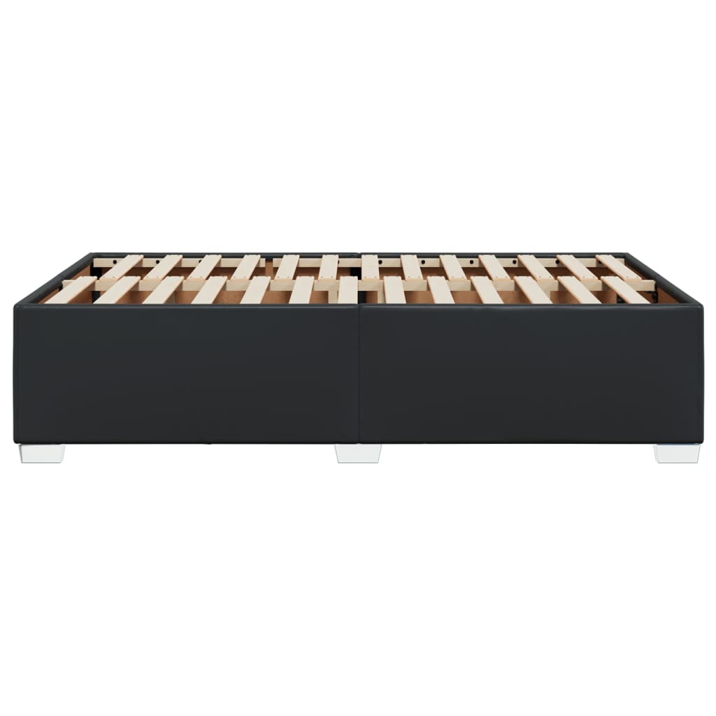 Giroletto senza Materasso-Struttura Letto Nero 120x190 cm Similpelle 719215