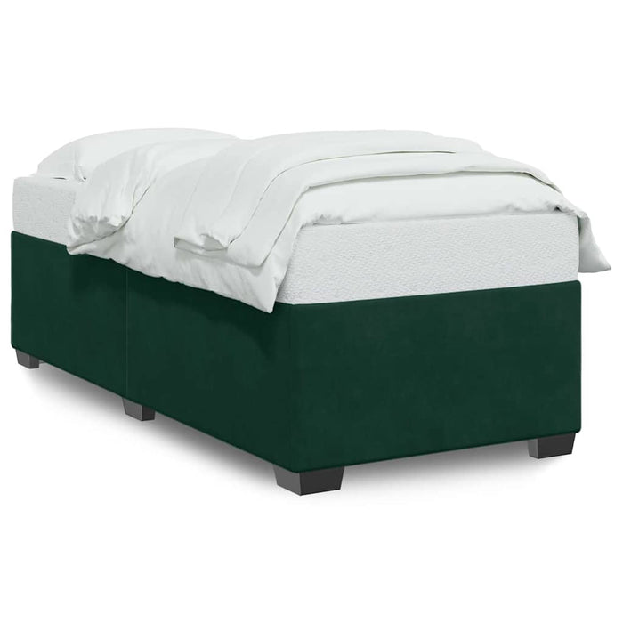 Giroletto senza Materasso-Struttura Letto Verde Scuro 80x200 cm in Velluto 794946